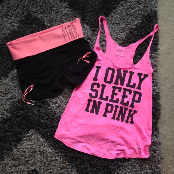 VS PINK 2 piece sleep wear