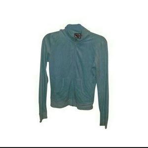 Juicy couture baby blue zip up sweater