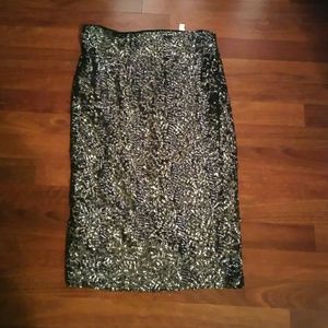 Sequin Pencil Skirt