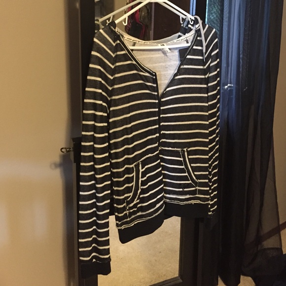 Navy blue and white striped sweatshirt  new