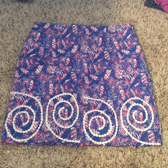 Lilly Pulitzer firework skirt