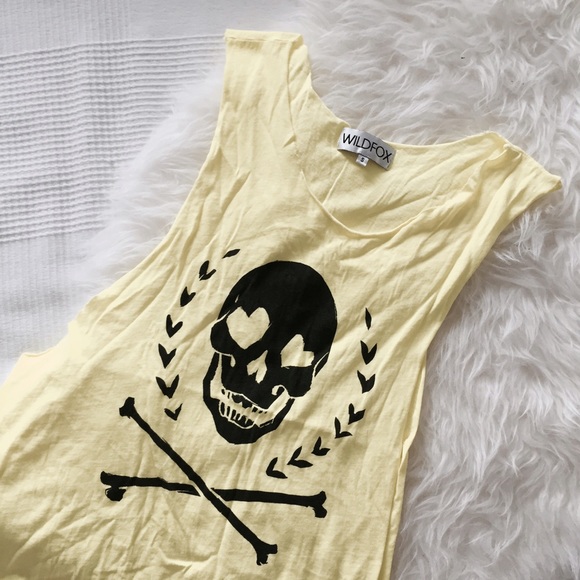 Wildfox Neon Yellow Muscle Tank