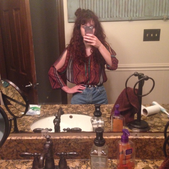 Francesca's flowy blouse