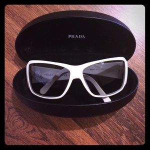 White Prada sunglasses