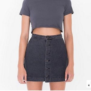 A-Line Button Down Skirt