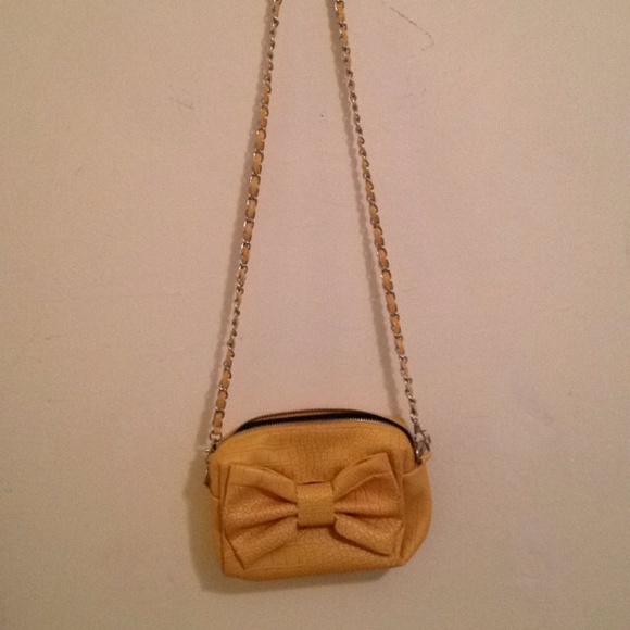 ✨Yellow bow bag✨