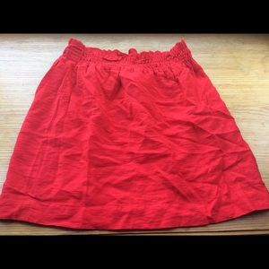 JCrew Crinkle City Mini Size 2 Bright Red
