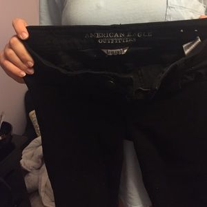 American eagle black jeggings