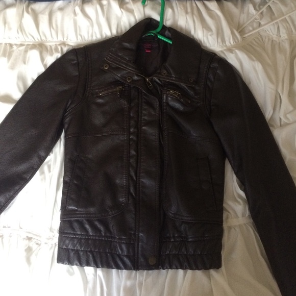 Faux leather jacket