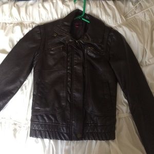 Faux leather jacket
