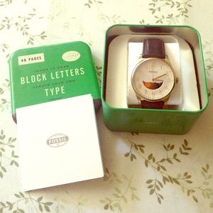 Fossil moon & sun watch