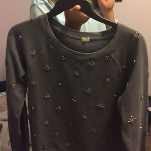 jcrew beaded sweater