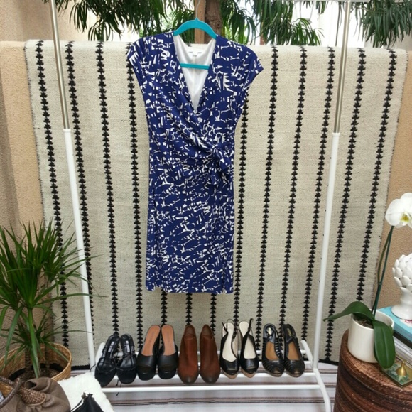 New York Co. Wrap Print Dress