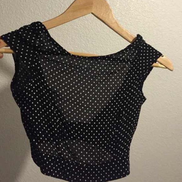 Polka dot Brandy Melville crop top