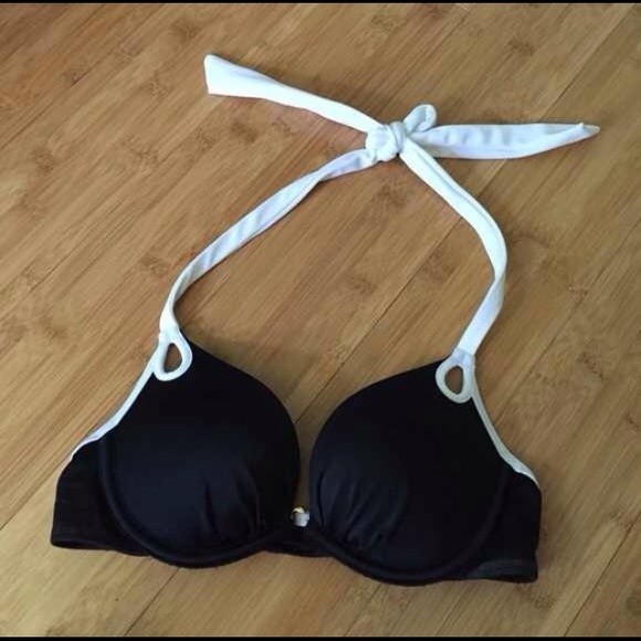 VS push-up black swimsuit top