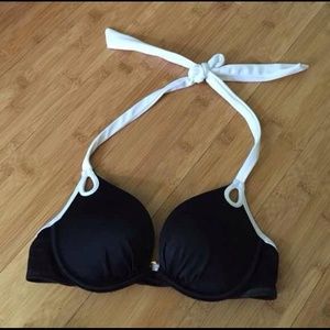 VS push-up black swimsuit top