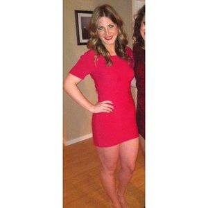 🎄🎉🍾BCBG Max Azria Red Bandage Bodycon dress❤️