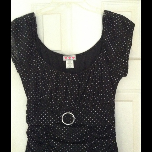 Black polka dot dress - Picture 2 of 3