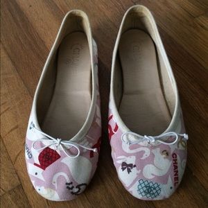 RARE Authentic Chanel Baby Animal Ballet Flats