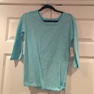 New with tags blue mid sleeve shirt