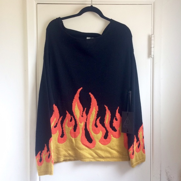 UNIF Sweaters - UNIF Flames Sweater