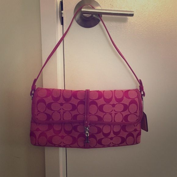 Pink coach purse