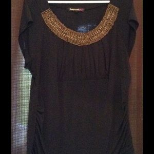 Very Pretty Blouse With Decorative Neckline