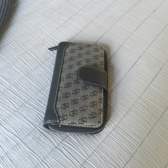 Navy Dooney & Bourke wallet with checkbook