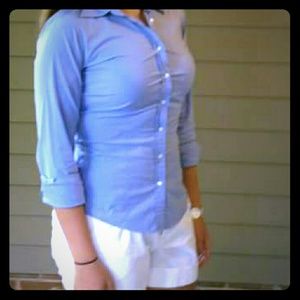 ONLY 5 DOLLARS!! 50%off! Baby blue button up shirt