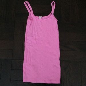 J. Crew Basic Pink Tank Too XXS