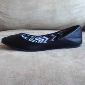 Bamboo brand pointed toe ballet flats.