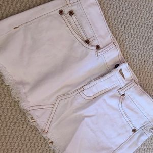 Hollister white mini skirt