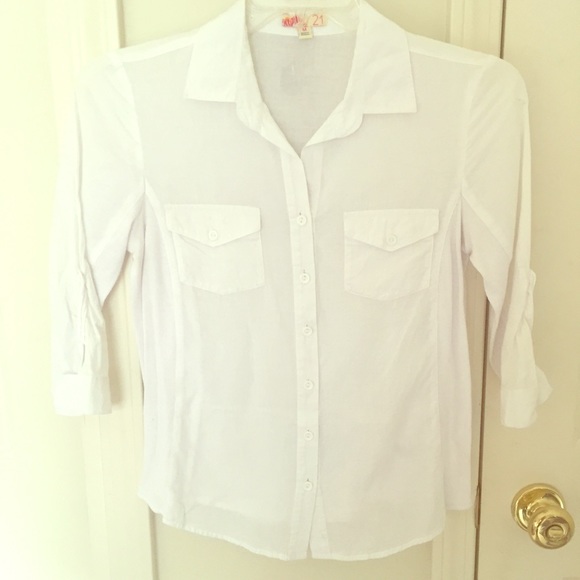 Basic White Button Down - James Peres like