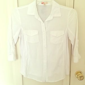 Basic White Button Down - James Peres like