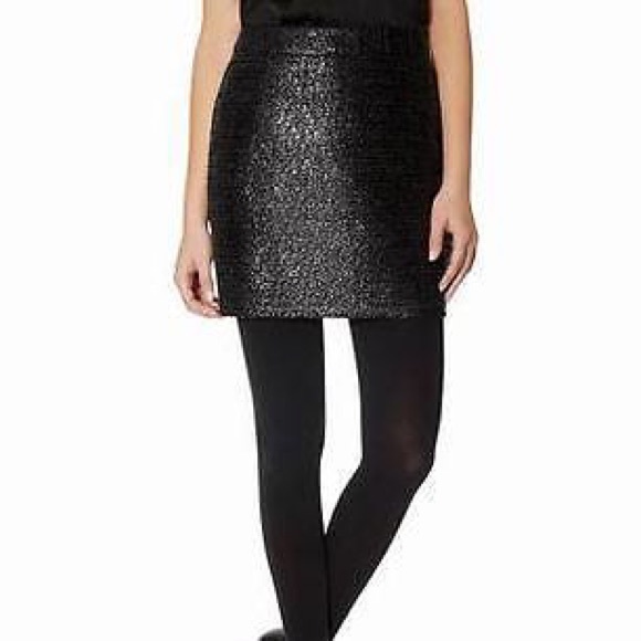 Shimmer tweed mini skirt