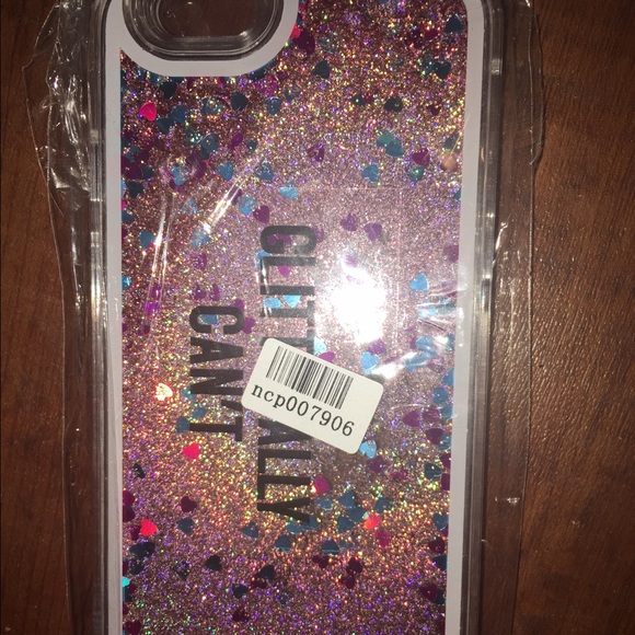 WhoCaresNYC Accessories - "I Gliterally Can't" Pink Phone Case WhocaresNYC