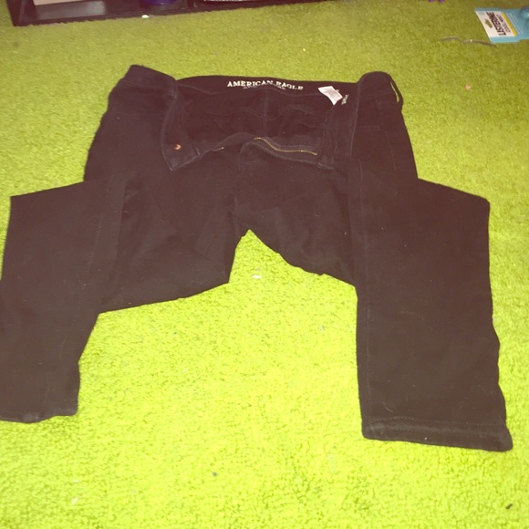 Black knit jeggings