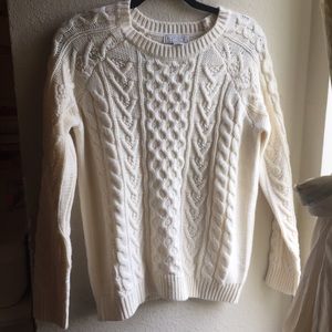 Cable knit sweater