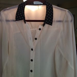 See through Button up