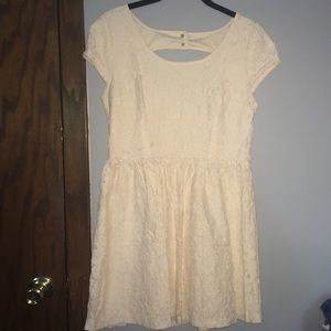 Cream lace dress