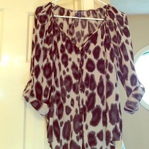 Leopard print blouse