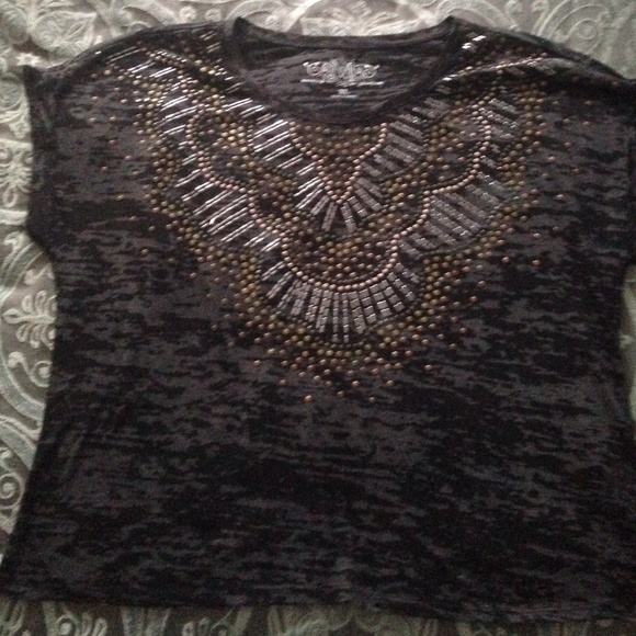 Maurice's Premium studded crop T-shirt XL
