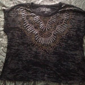 Maurice's Premium studded crop T-shirt XL