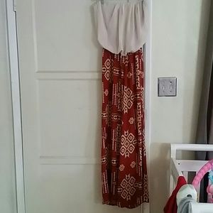 Strappless romper, jumpsuit