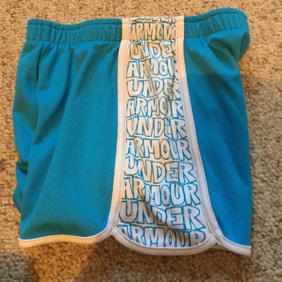blue and white track shorts . - Picture 3 of 3
