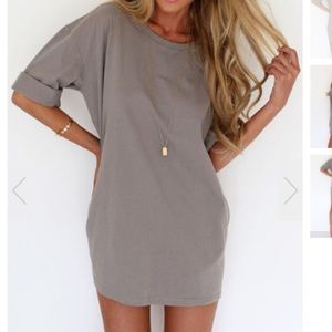 Loose shirt dress