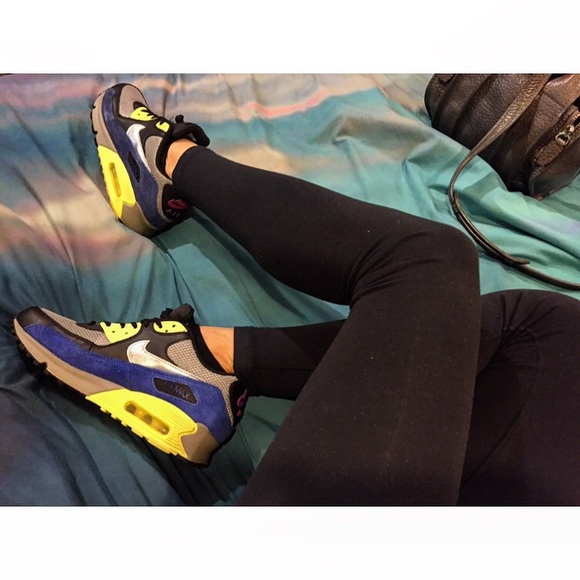 Nike AirMax 90,royal blue yellow silver swoosh💛💙