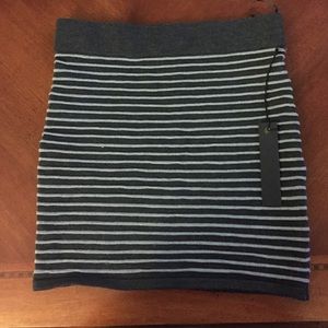 NWT gray striped bodycon skirt!