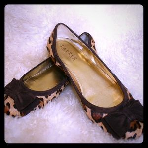 Lauren Evelia Leopard Haircalf Flat