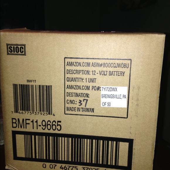 12 volt rechargeable battery for power wheels car